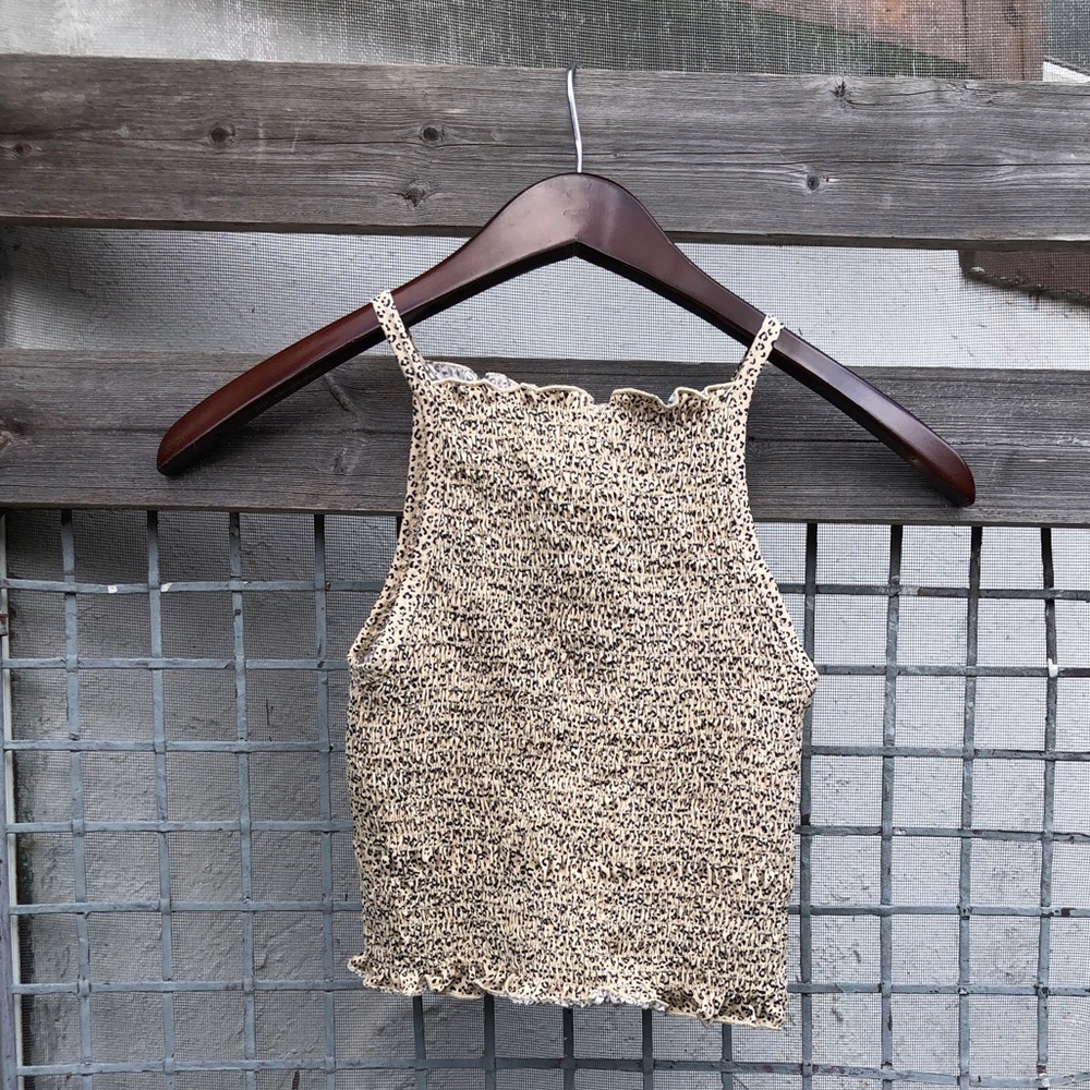 90’s cheetah crop top